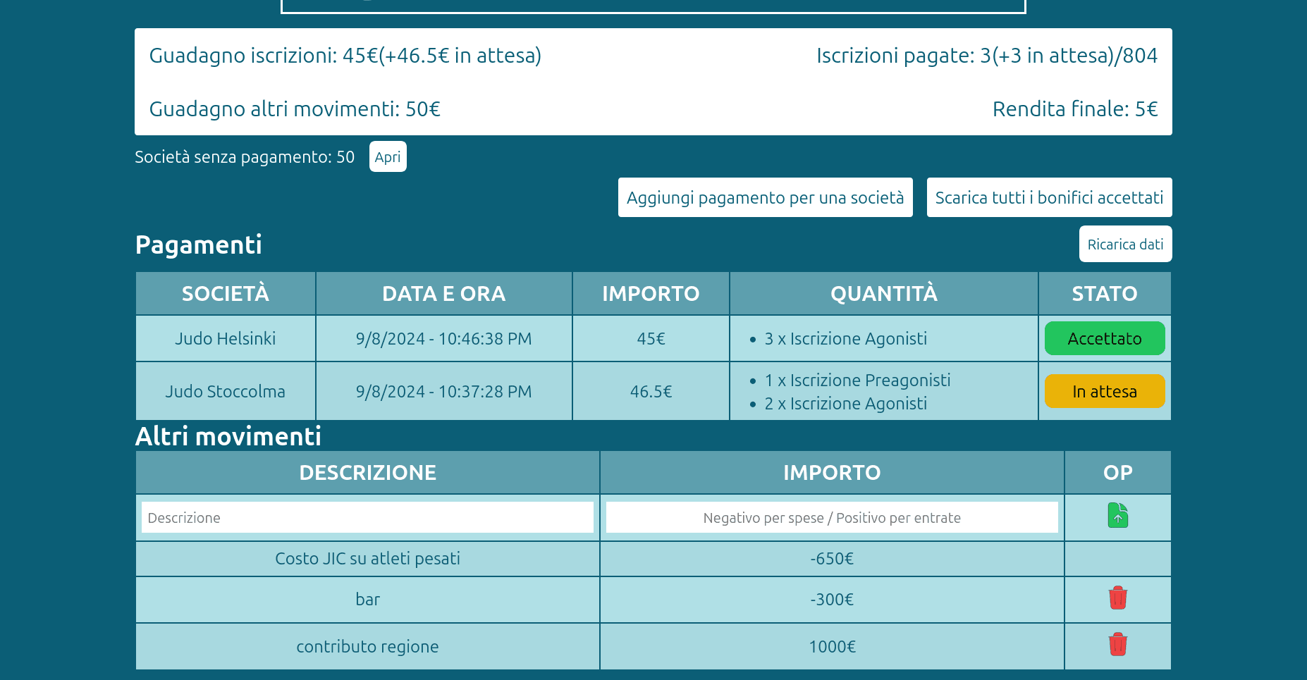 Payments